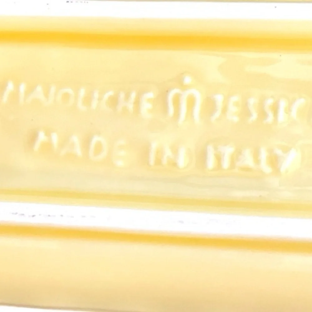 Maioliche Jessica Italian pottery serving dish, narrow, for crackers etc. EUC